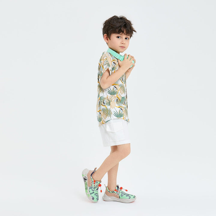 UIN Kid Dinosaur Explorer Club Mijas XIII Kid Canvas loafers