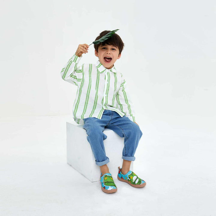 UIN Kid Froggy Love Toledo I Kid Canvas loafers