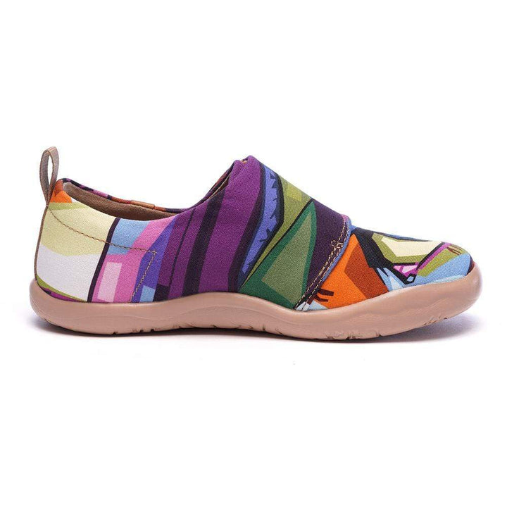 UIN Kid -Looking at You- Modern Art Painted Kids Casual Shoes Canvas loafers