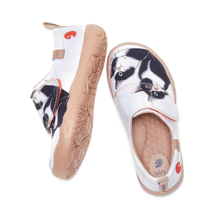 UIN Kid Milky Kitty Kid Canvas loafers