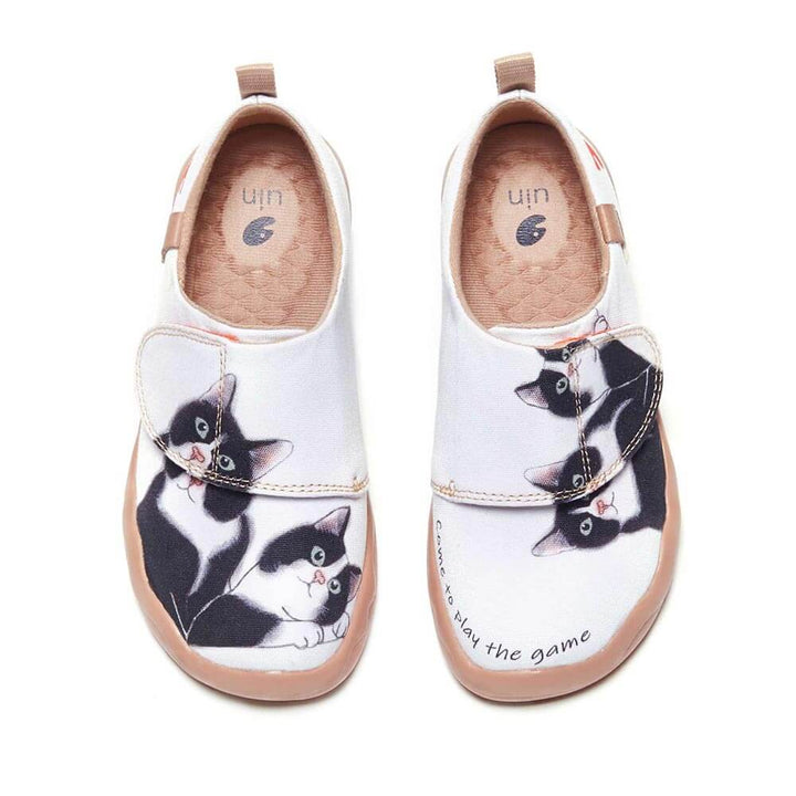 UIN Kid Milky Kitty Kid Canvas loafers