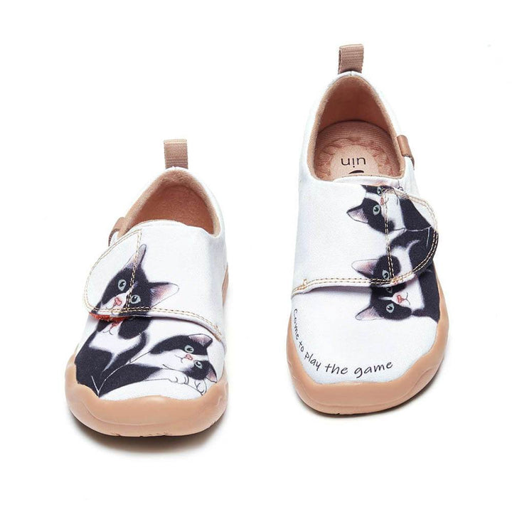 UIN Kid Milky Kitty Kid Canvas loafers