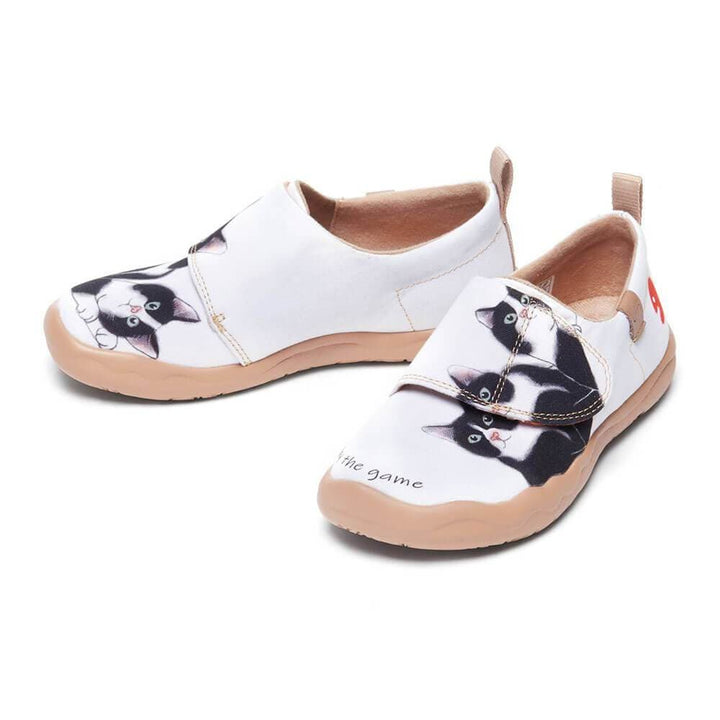 UIN Kid Milky Kitty Kid Canvas loafers