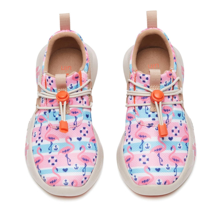 UIN Kid Pink Flamingos Mijas XIII Kid Canvas loafers