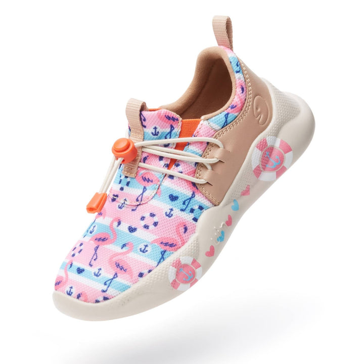 UIN Kid Pink Flamingos Mijas XIII Kid Canvas loafers