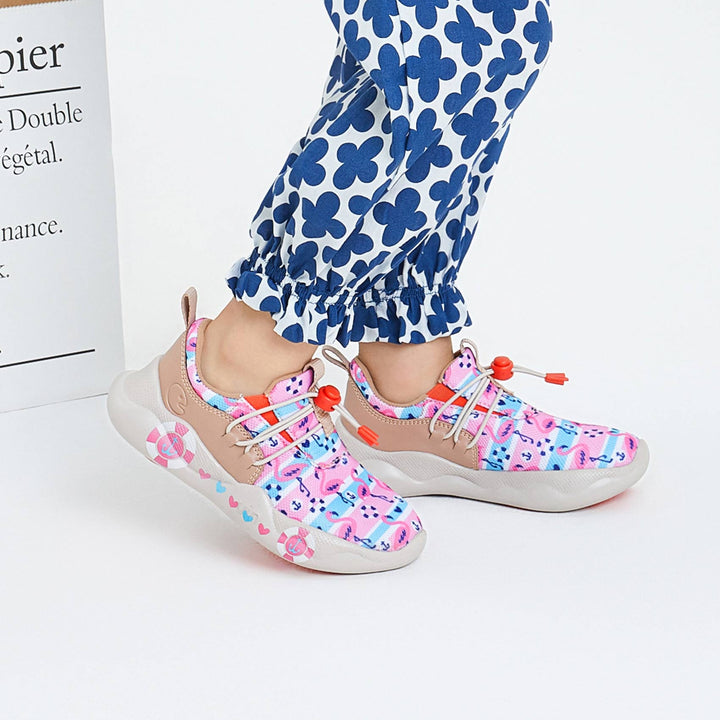 UIN Kid Pink Flamingos Mijas XIII Kid Canvas loafers