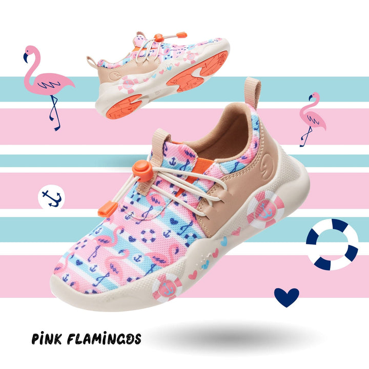 UIN Kid Pink Flamingos Mijas XIII Kid Canvas loafers