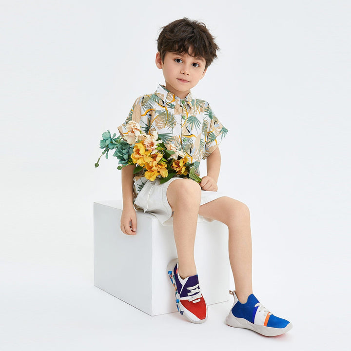 UIN Kid Triangle Puzzle Mijas I Kid Canvas loafers