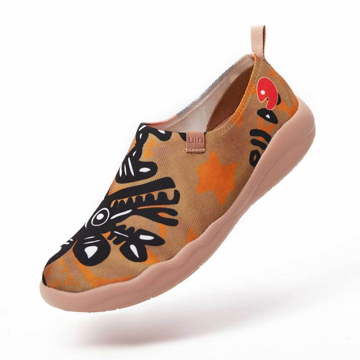 UIN Men African Totem Canvas loafers