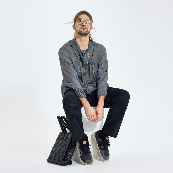 UIN Men Anthracite Figueras I Men Canvas loafers