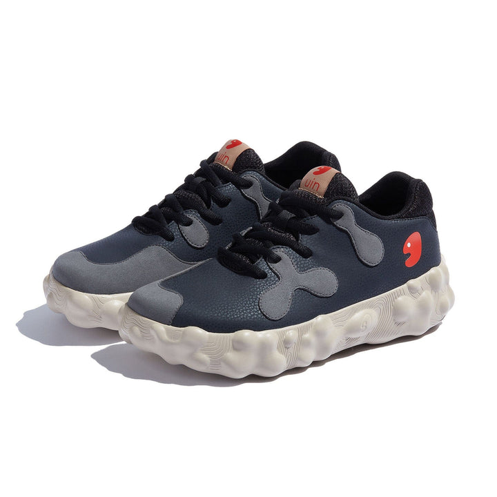 UIN Men Anthracite Figueras I Men Canvas loafers