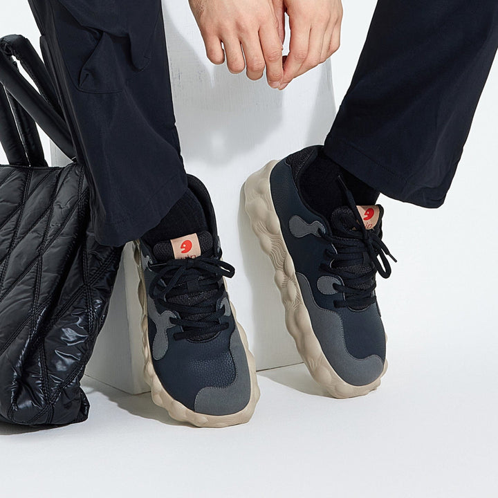 UIN Men Anthracite Figueras I Men Canvas loafers