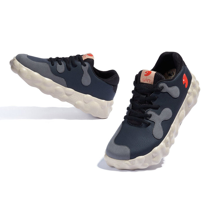 UIN Men Anthracite Figueras I Men Canvas loafers