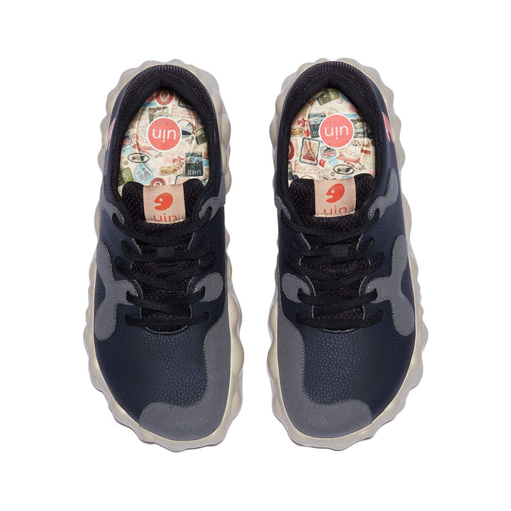 UIN Men Anthracite Figueras I Men Canvas loafers