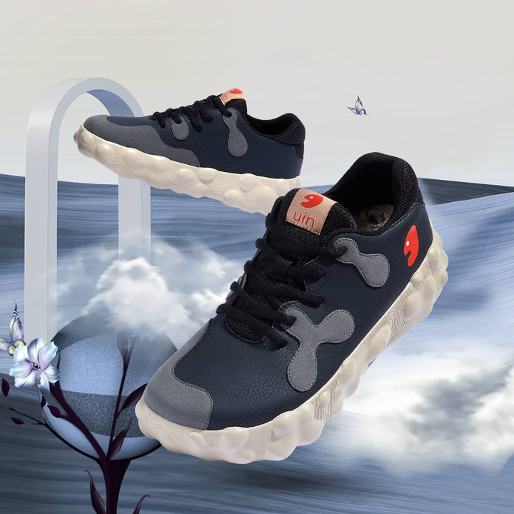 UIN Men Anthracite Figueras I Men Canvas loafers