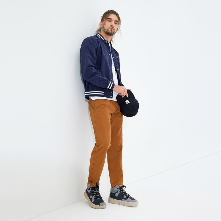 UIN Men Anthracite Figueras III Men Canvas loafers