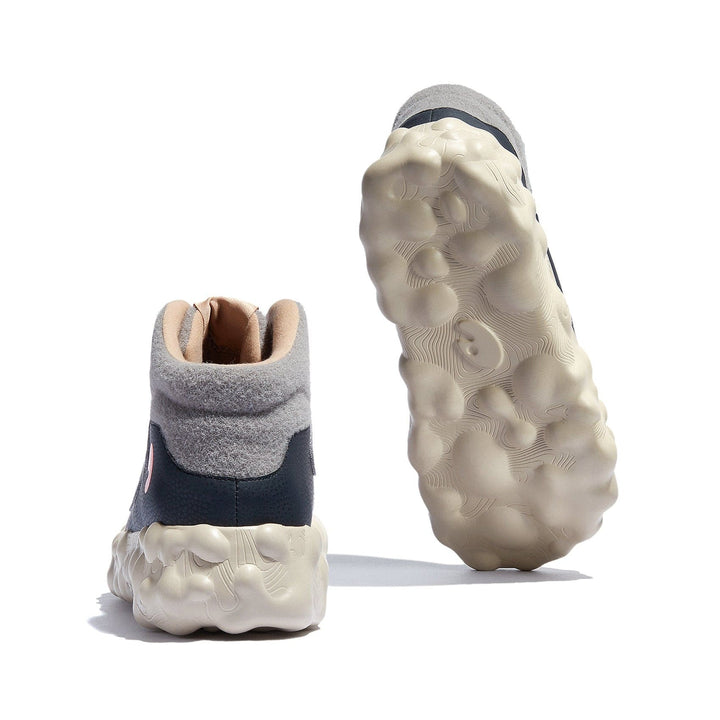 UIN Men Anthracite Figueras III Men Canvas loafers