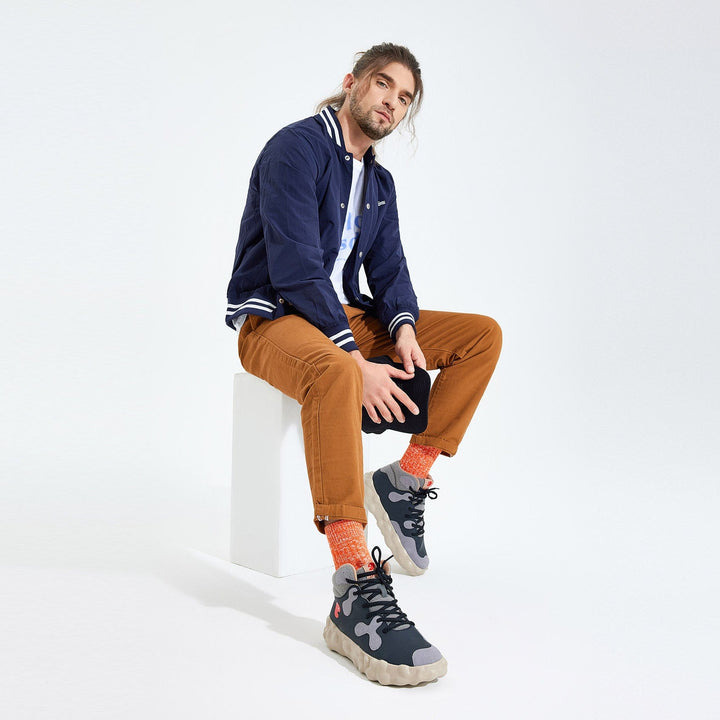 UIN Men Anthracite Figueras III Men Canvas loafers