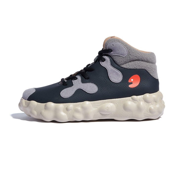 UIN Men Anthracite Figueras III Men Canvas loafers