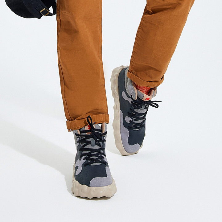 UIN Men Anthracite Figueras III Men Canvas loafers