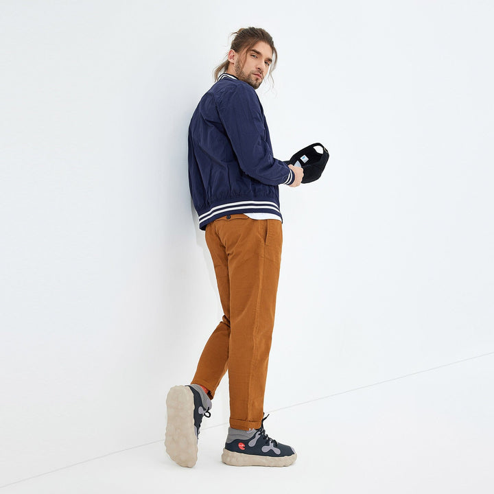 UIN Men Anthracite Figueras III Men Canvas loafers