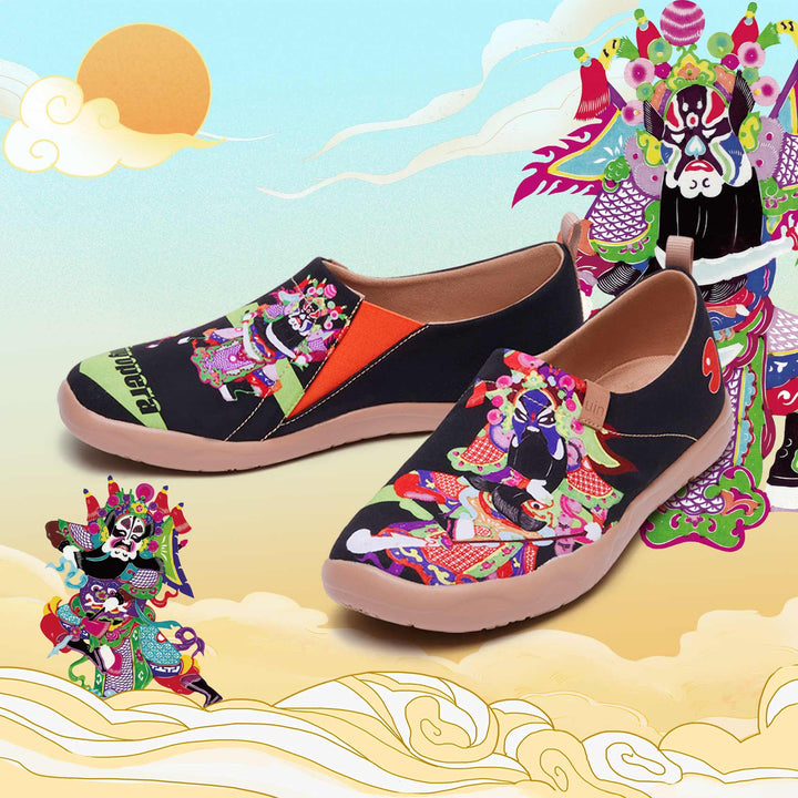 UIN Men Beijing Opera Toledo I Men Canvas loafers