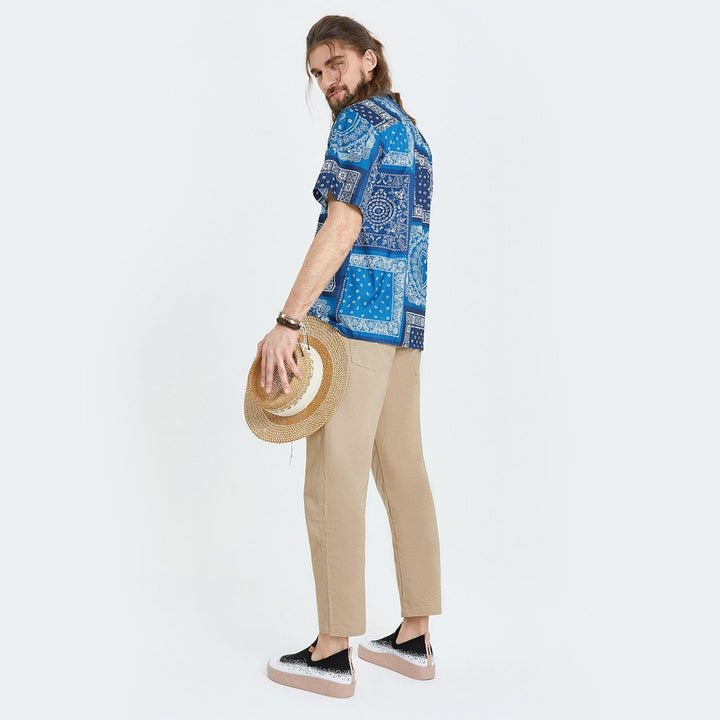 UIN Men Black Spray Fuerteventura I Men Canvas loafers