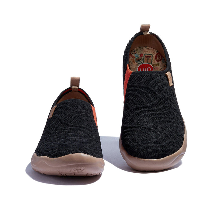 UIN Men Black Waves Toledo I Men Canvas loafers