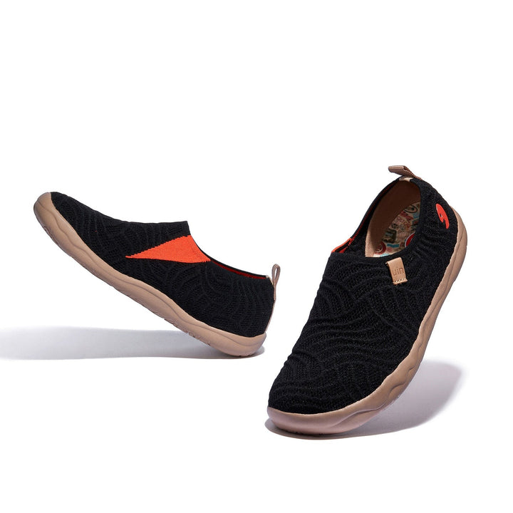 UIN Men Black Waves Toledo I Men Canvas loafers