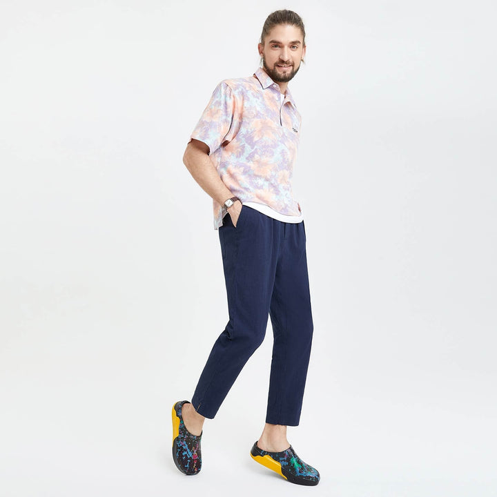 UIN Men Blinking Neon Tenerife Men Canvas loafers