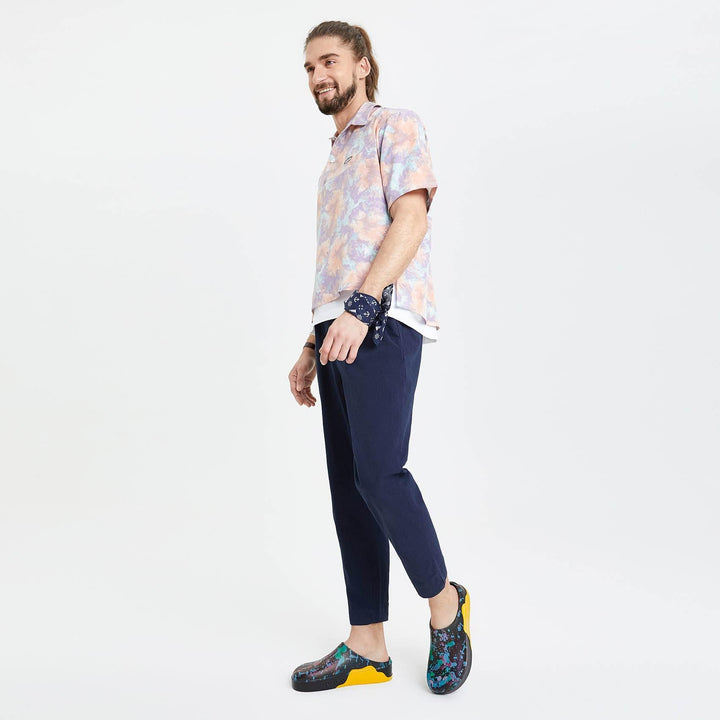 UIN Men Blinking Neon Tenerife Men Canvas loafers