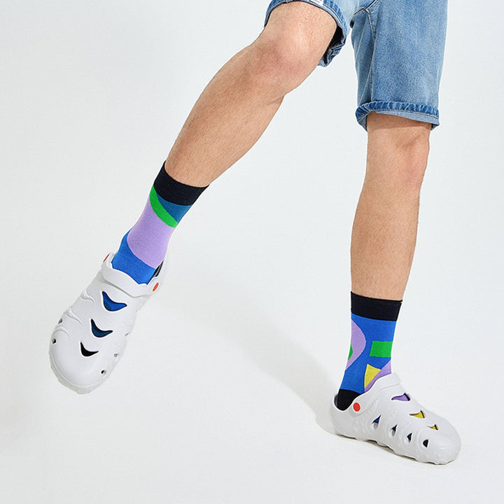 UIN Men Bright-Moon White Octopus I Men Canvas loafers