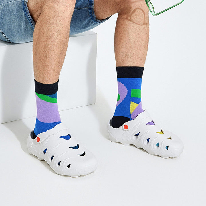 UIN Men Bright-Moon White Octopus I Men Canvas loafers