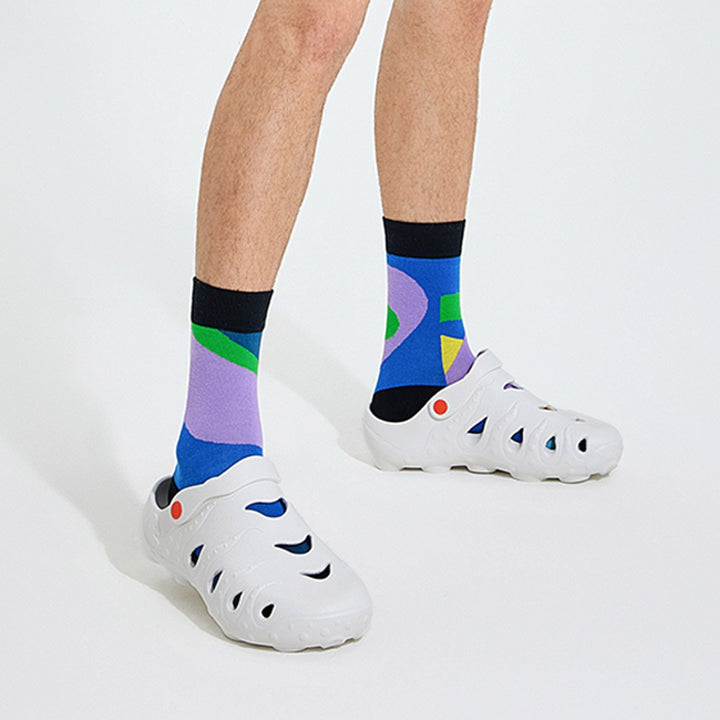 UIN Men Bright-Moon White Octopus I Men Canvas loafers