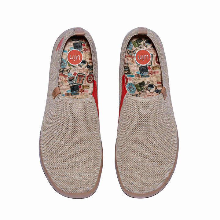 UIN Men Cappuccino Toledo I Men Canvas loafers