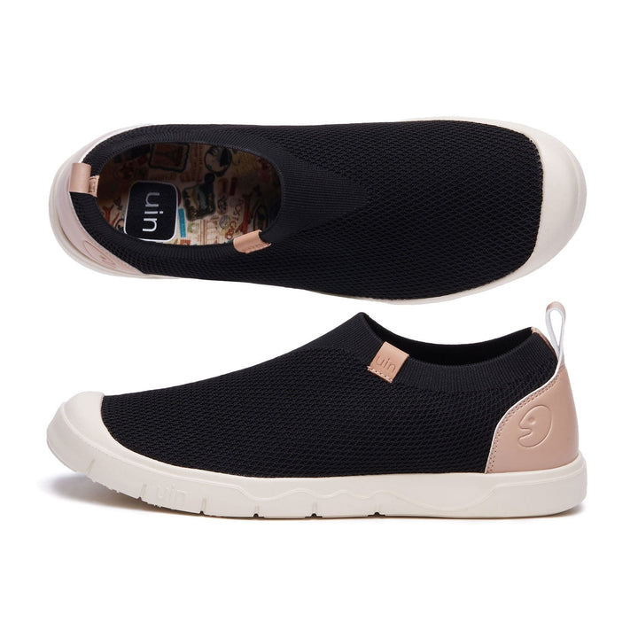 UIN Men Charcoal Black Cadiz II Men Canvas loafers