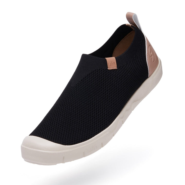 UIN Men Charcoal Black Cadiz II Men Canvas loafers