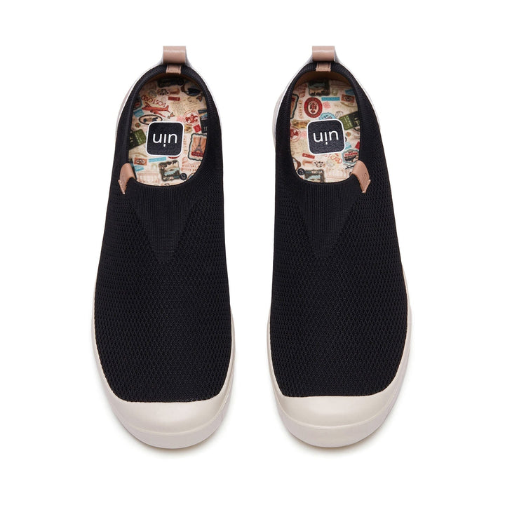 UIN Men Charcoal Black Cadiz II Men Canvas loafers