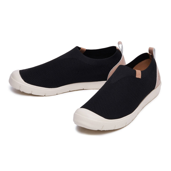 UIN Men Charcoal Black Cadiz II Men Canvas loafers