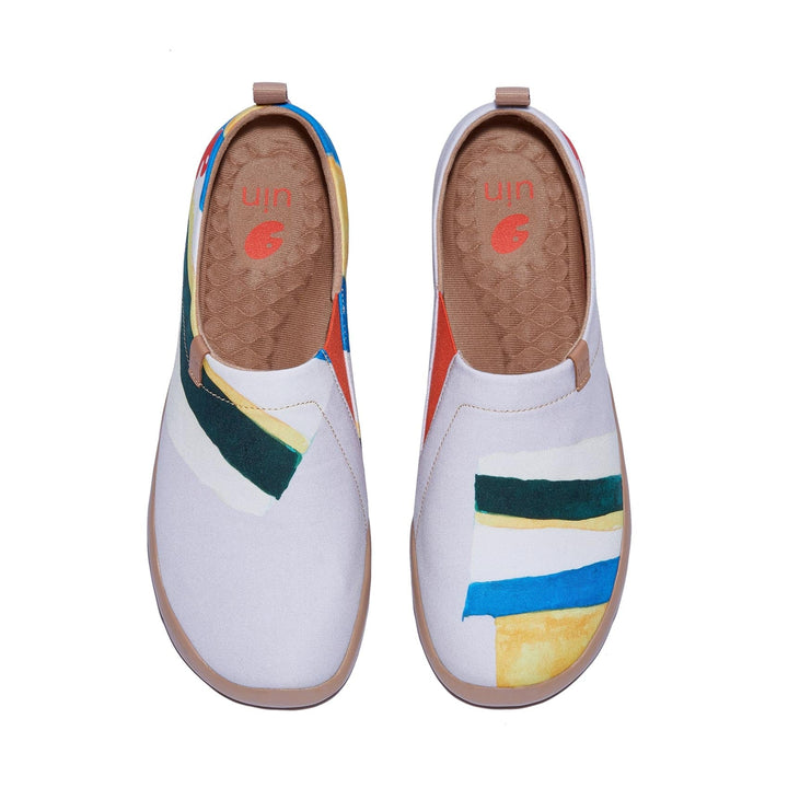 UIN Men Collage Colors Toledo I Men Canvas loafers