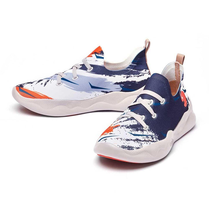 UIN Men Color Paint Canvas loafers