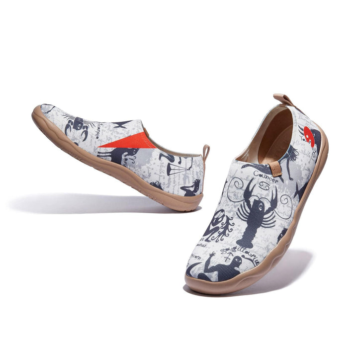 UIN Men Constellation Chart Toledo I Men Canvas loafers