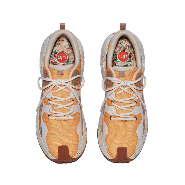 UIN Men Cork Yellow Brava III Men Canvas loafers