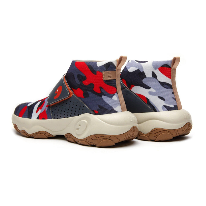 UIN Men Crack-Red Grey Cazorla II Men Canvas loafers