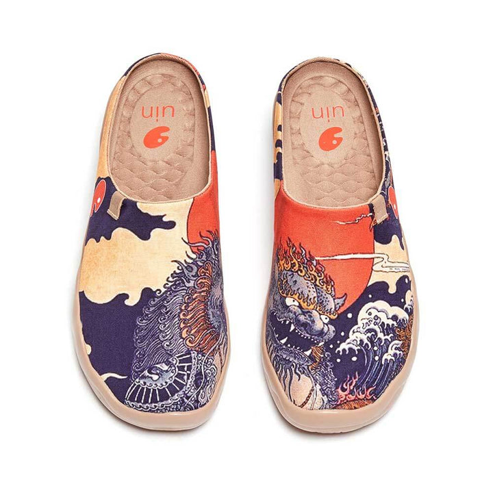 UIN Men Creature Slipper Canvas loafers