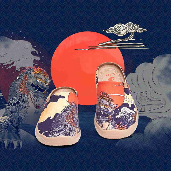 UIN Men Creature Slipper Canvas loafers