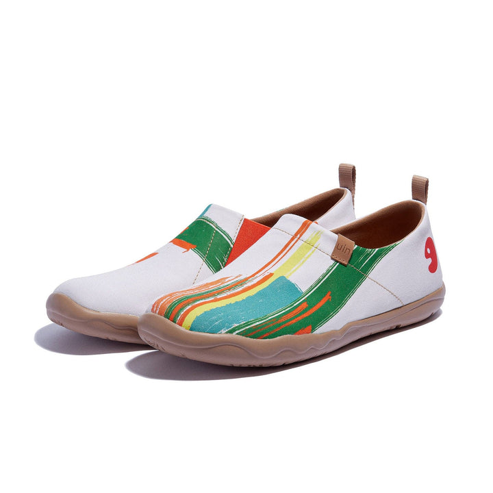 UIN Men Crimson Sunset Toledo I Men Canvas loafers