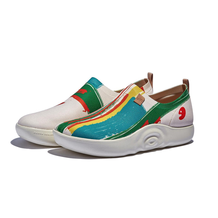 UIN Men Crimson Sunset Toledo X Men Canvas loafers