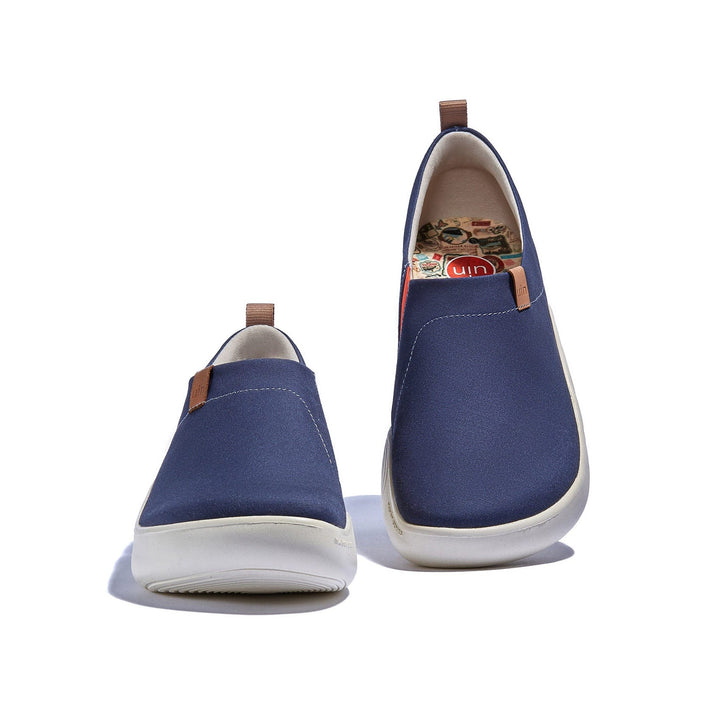 UIN Men Dark Ink Blue Toledo X Men Canvas loafers