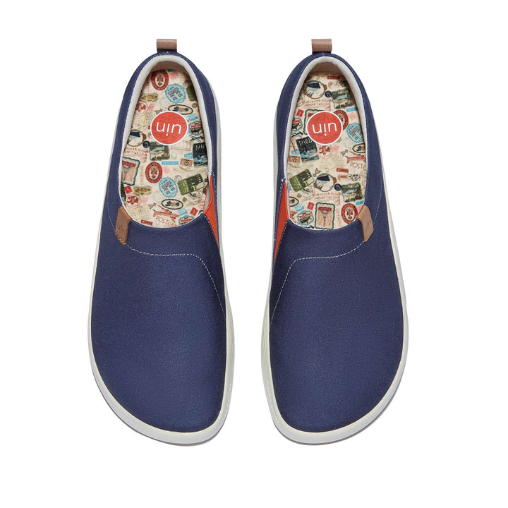 UIN Men Dark Ink Blue Toledo X Men Canvas loafers